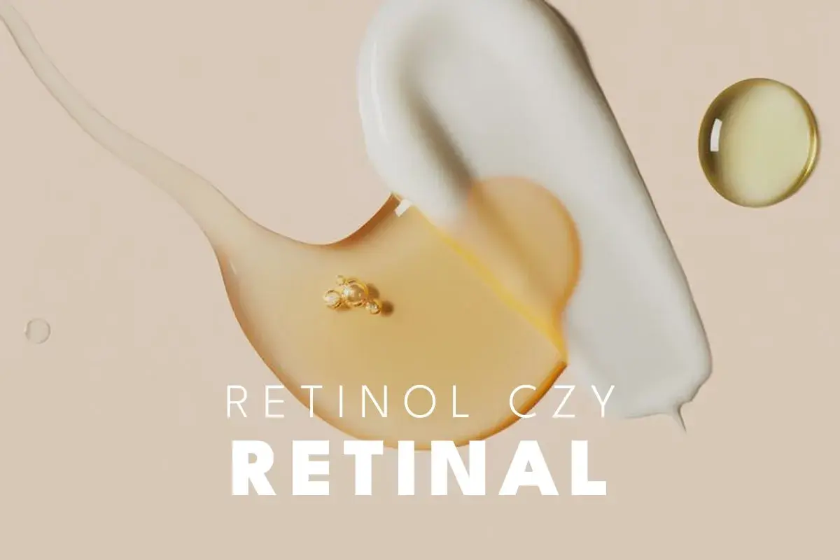 Kremowa konsystencja i olejek na beżowym tle. Dylemat: retinol czy retinal?