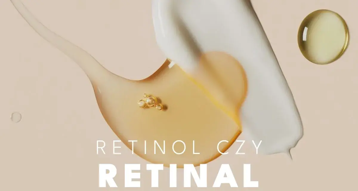 Kremowa konsystencja i olejek na beżowym tle. Dylemat: retinol czy retinal?