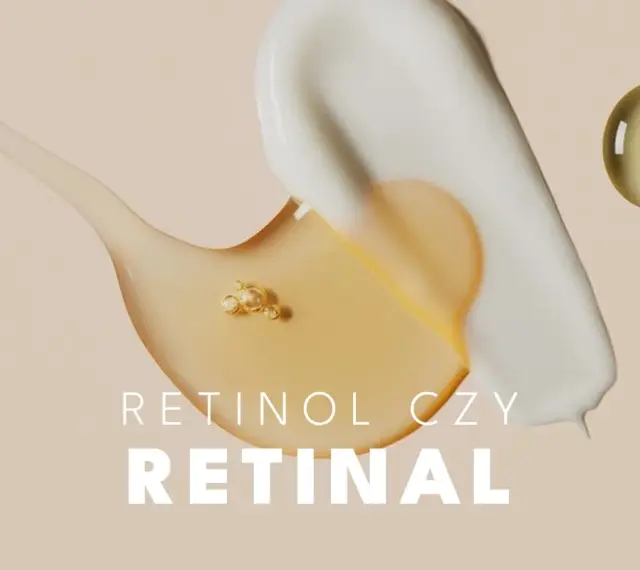 Kremowa konsystencja i olejek na beżowym tle. Dylemat: retinol czy retinal?