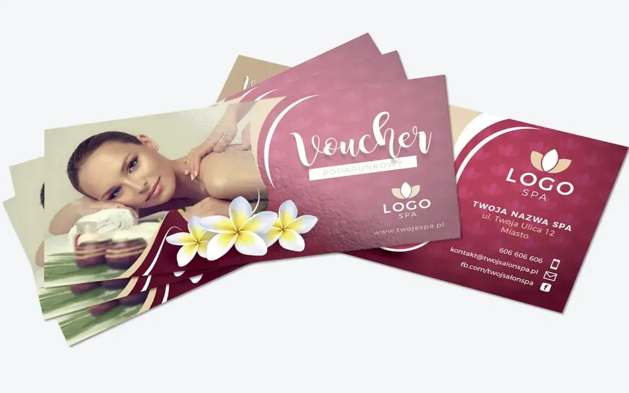 rodzaje voucherów spa grafika