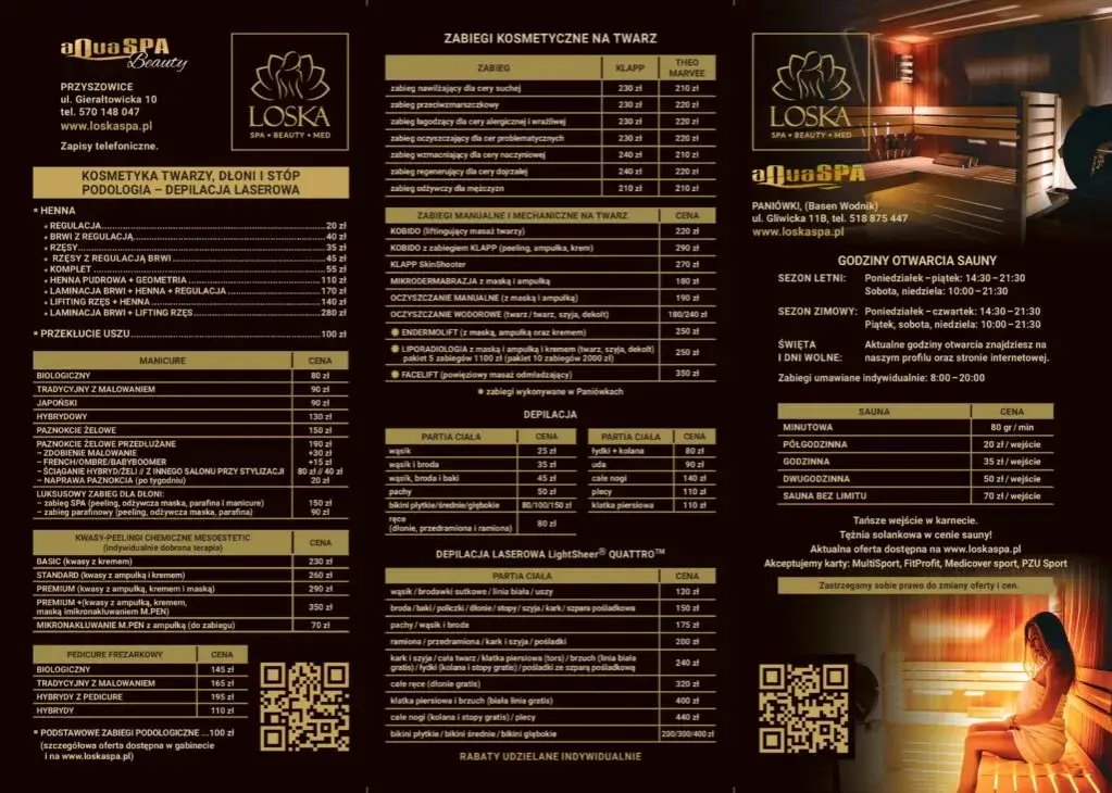 cennik spa dla włosów warszawa